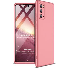 Microsonic Samsung Galaxy Note 20 Double Dip 360 Protective Rose Gold Cep Telefonu Kılıf