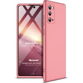 Microsonic Samsung Galaxy Note 20 Double Dip 360 Protective Rose Gold Cep Telefonu Kılıf