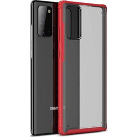Microsonic Samsung Galaxy Note 20 Frosted Frame Kırmızı Cep Telefonu Kılıf