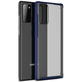 Microsonic Samsung Galaxy Note 20 Frosted Frame Lacivert Kılıf