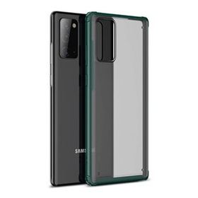 Microsonic Samsung Galaxy Note 20 Frosted Frame Yeşil Cep Telefonu Kılıf