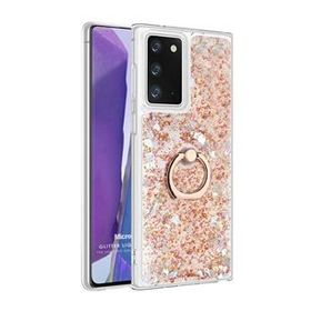 Microsonic Samsung Galaxy Note 20 Glitter Liquid Holder Gold Cep Telefonu Kılıf