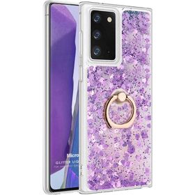 Microsonic Samsung Galaxy Note 20 Glitter Liquid Holder Mor Cep Telefonu Kılıf