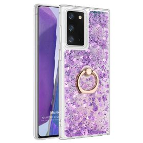 Microsonic Samsung Galaxy Note 20 Glitter Liquid Holder Mor Cep Telefonu Kılıf