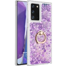 Microsonic Samsung Galaxy Note 20 Glitter Liquid Holder Mor Cep Telefonu Kılıf