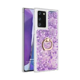 Microsonic Samsung Galaxy Note 20 Glitter Liquid Holder Pembe Kılıf