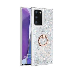 Microsonic Samsung Galaxy Note 20 Glitter Liquid Holder Pembe Kılıf