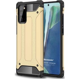 Microsonic Samsung Galaxy Note 20 Rugged Armor Gold Cep Telefonu Kılıf