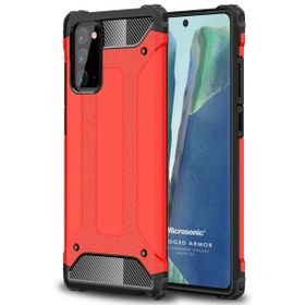 Microsonic Samsung Galaxy Note 20 Rugged Armor Kırmızı Cep Telefonu Kılıf