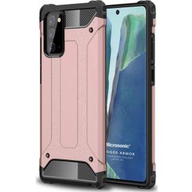 Microsonic Samsung Galaxy Note 20 Rugged Armor Rose Gold Cep Telefonu Kılıf