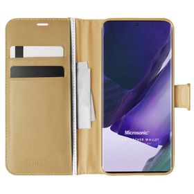 Microsonic Samsung Galaxy Note 20 Ultra Delux Leather Wallet Kırmızı Kılıf