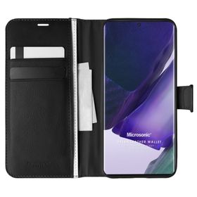 Microsonic Samsung Galaxy Note 20 Ultra Delux Leather Wallet Kırmızı Kılıf