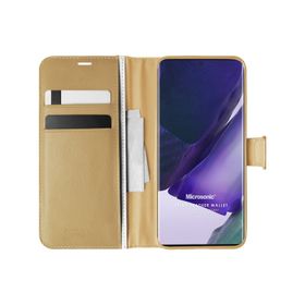 Microsonic Samsung Galaxy Note 20 Ultra Delux Leather Wallet Kırmızı Kılıf
