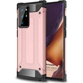 Microsonic Samsung Galaxy Note 20 Ultra Rugged Armor Rose Gold Cep Telefonu Kılıf