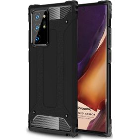 Microsonic Samsung Galaxy Note 20 Ultra Rugged Armor Siyah Kılıf