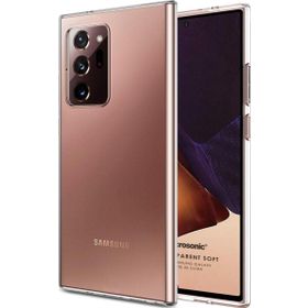 Microsonic Samsung Galaxy Note 20 Ultra Transparent Soft Beyaz Cep Telefonu Kılıf