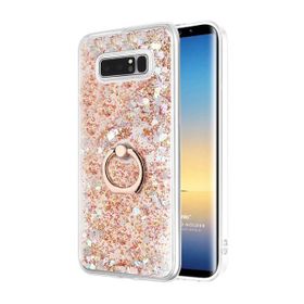 Microsonic Samsung Galaxy Note 8 Deri Dokulu Gri Silikon Kılıf
