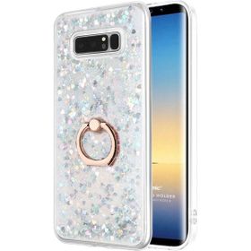 Microsonic Samsung Galaxy Note 8 Deri Dokulu Gri Silikon Kılıf