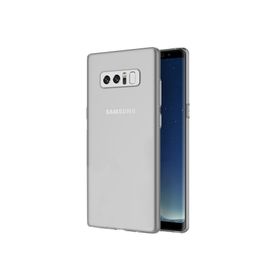 Microsonic Samsung Galaxy Note 8 Transparent Soft Beyaz Kılıf
