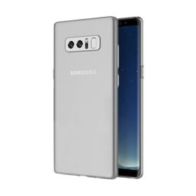 Microsonic Samsung Galaxy Note 8 Transparent Soft Beyaz Kılıf
