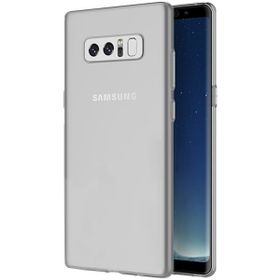 Microsonic Samsung Galaxy Note 8 Transparent Soft Beyaz Kılıf
