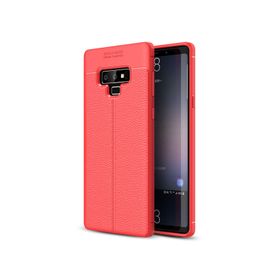 Microsonic Samsung Galaxy Note 9 Deri Dokulu Silikon Kırmızı Kılıf