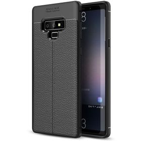 Microsonic Samsung Galaxy Note 9 Deri Dokulu Silikon Siyah Kılıf