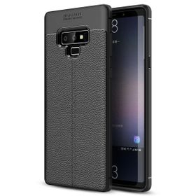 Microsonic Samsung Galaxy Note 9 Deri Dokulu Silikon Siyah Kılıf