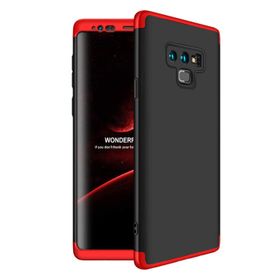 Microsonic Samsung Galaxy Note 9 Double Dip 360 Protective Siyah Kırmızı Kılıf
