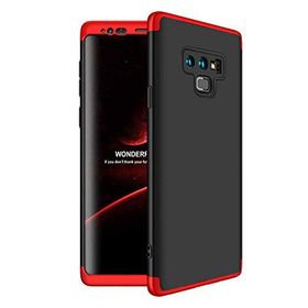 Microsonic Samsung Galaxy Note 9 Double Dip 360 Protective Siyah Kırmızı Kılıf