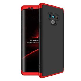 Microsonic Samsung Galaxy Note 9 Double Dip 360 Protective Siyah Kırmızı Kılıf