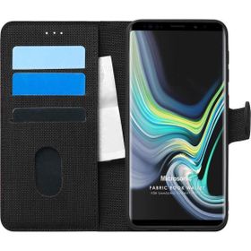Microsonic Samsung Galaxy Note 9 Fabric Book Wallet Siyah Kılıf