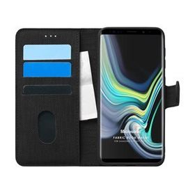 Microsonic Samsung Galaxy Note 9 Fabric Book Wallet Siyah Kılıf