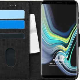 Microsonic Samsung Galaxy Note 9 Fabric Book Wallet Siyah Kılıf