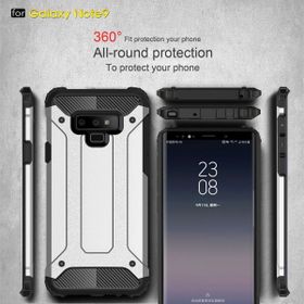 Microsonic Samsung Galaxy Note 9 Rugged Armor Gümüş Kılıf