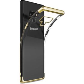 Microsonic Samsung Galaxy Note 9 Skyfall Transparent Clear Gold Kılıf