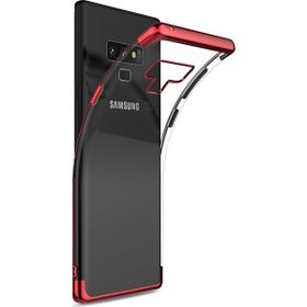 Microsonic Samsung Galaxy Note 9 Skyfall Transparent Clear Kırmızı Kılıf