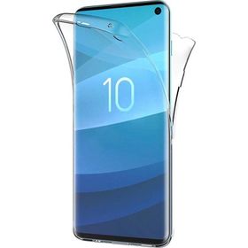 Microsonic Samsung Galaxy S10 6 tarafı tam full koruma 360 Clear Soft Şeffaf Cep Telefonu Kılıf