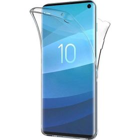 Microsonic Samsung Galaxy S10 6 tarafı tam full koruma 360 Clear Soft Şeffaf Cep Telefonu Kılıf