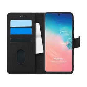 Microsonic Samsung Galaxy S10 Lite Fabric Book Wallet Siyah Kılıf