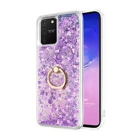 Microsonic Samsung Galaxy S10 Lite Glitter Liquid Holder Mor Cep Telefonu Kılıf