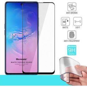 Microsonic Samsung Galaxy S10 Lite Seramik Matte Flexible Siyah Ekran Koruyucu