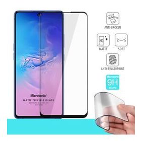 Microsonic Samsung Galaxy S10 Lite Seramik Matte Flexible Siyah Ekran Koruyucu