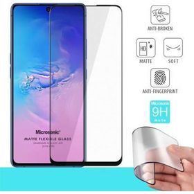 Microsonic Samsung Galaxy S10 Lite Seramik Matte Flexible Siyah Ekran Koruyucu