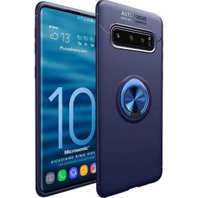 Microsonic Samsung Galaxy S10 Military Ring Holder Lacivert Kılıf