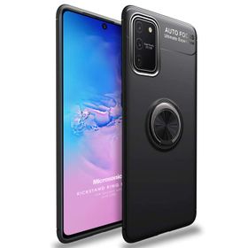 Microsonic Samsung Galaxy S10 Military Ring Holder Siyah Kılıf