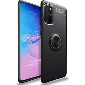 Microsonic Samsung Galaxy S10 Military Ring Holder Siyah Kılıf