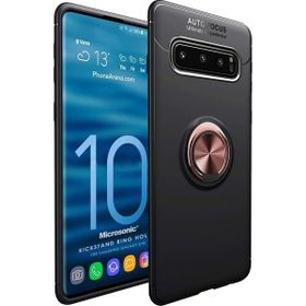 Microsonic Samsung Galaxy S10 Military Ring Holder Siyah Kılıf