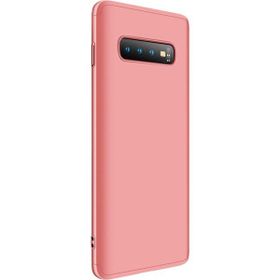 Microsonic Samsung Galaxy S10 Plus Double Dip 360 Protective Gold Kılıf