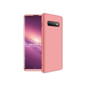 Microsonic Samsung Galaxy S10 Plus Double Dip 360 Protective Gold Kılıf